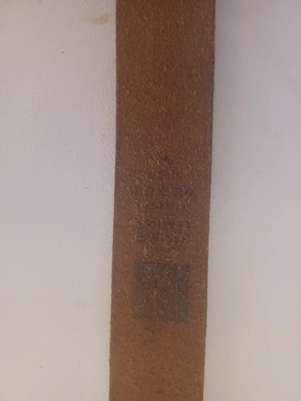 Vintage 80s GAP Leather Belt Made in USA Wavy Embossed Pattern Boho Western - Picture 6 of 6